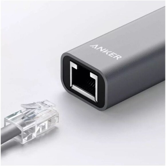 Anker USB C to Ethernet Adapter, Portable 1-Gigabit Network Hub - Picture 5 of 9